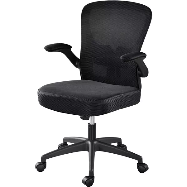 Ergonomic Flip Up Armrest Office Desk Chair Swivel Executive