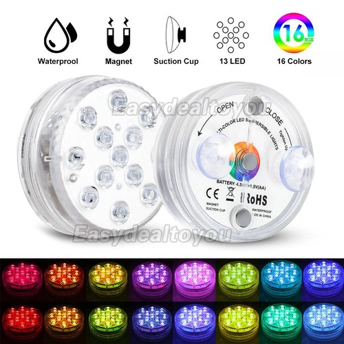 Underwater Lights Waterproof LED RGB Submersible Aquarium Pool Pond Lamp Remote - Picture 4 of 13