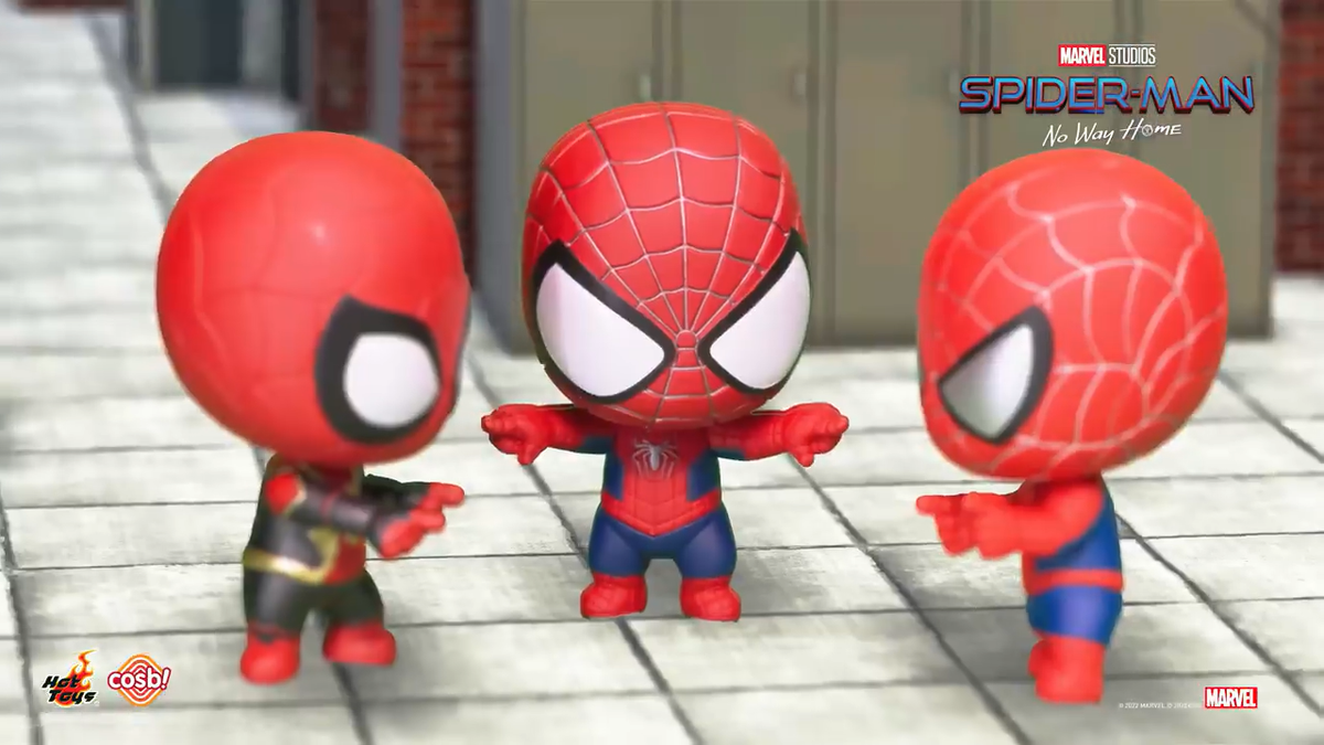 Hot Toys Marvel Bobble-Head Collectible Set Cosbi SpiderMan