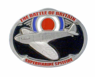 Spitfire Areoplane Battle of Britain Gürtelschnalle mit Präsentationsbox