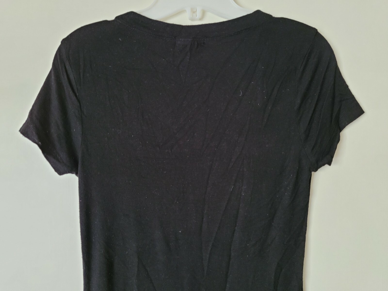 Zeana Outfitters Basic Solid Black V Neck Short S… - image 7