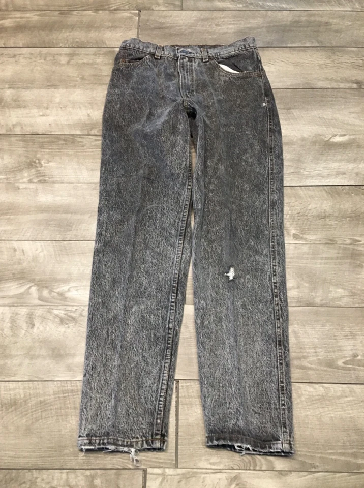Levi’s Mens 40550-8158 Acid Wash Denim Jeans Size 31 X 30 Made in USA Silver Tab - Image 2 of 4