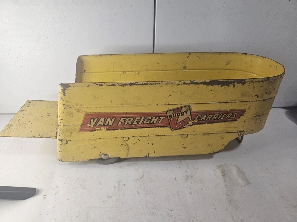 Furgoneta de carga Buddy L de acero prensado Buddy L de colección larga distancia móvil *SOLO REMOLQUE* Foto 4 de 4