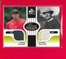 2012 Upper Deck SP Game Used Tiger Woods-Byron Nelson Tour Gear Patch #TG2-WN