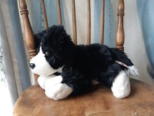 Vntg 'JESS' BORDER COLLIE SHEEPDOG KEEL SIMPLY SOFT COLLECTION 40cm Soft Toy Dog
