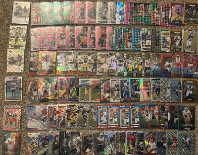 Huge Football Collection Of (102)  Prizms,Parallels, Refractors And More!!