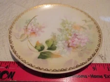 R.S. Germany Fine Porcelain Floral Plate 6.25" Hand Painted