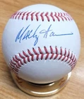 Autographed MACKEY SASSER Official Major League Baseball w/ Show ticket