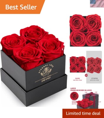 Handmade Preserved Roses in Box - Luxurious Gifts for Mom and Loved Ones