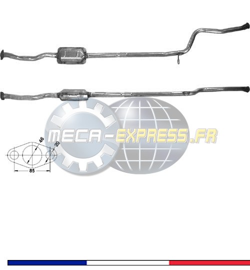 Le catalyseur CITROEN SAXO 1.5 Diesel 1996-2004 D0132 idéal pour réussir le contrôle technique