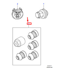 JAGUAR XE X760 Locking Wheel Nut Kit C2D42934 NEW GENUINE