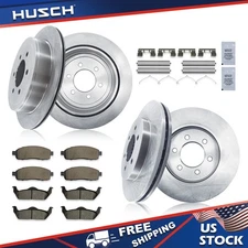Front Rear Brake Disc Rotors and Ceramic Pads Kit for 2004 Ford F-150 Mark LT