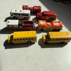 Lot of 7 Vintage Hot Wheels Matchbox Emergency Vehicles Public Services Fire Bus