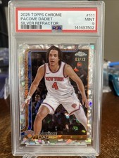 2025-26 Topps Chrome PACOME DADIET Silver Refractor /12 PSA 9 Mint #111 FDI