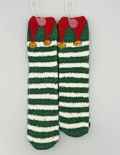 Old Navy Matching Elf Hat Cozy Socks ( 2 Pairs) 1 Men & 1 Women NWT