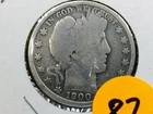 1900 O Barber 90% Silver Half Dollar!!! Nice Coin!!! + 1 Tube of Gold Flake!!!