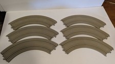 TYCO HO US 1 US-1 TRUCKING - SIX 9" R 1/4 Circle Track Pieces B5831