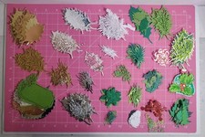 Foliage Leaf Holiday Die Cut and Paper Punch Embellishments Mixed Lot 200+ Pcs