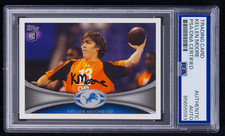 Kellen Moore Signed 2012 Topps Rookie Card #377 (PSA) Detroit Lions Auto. rookie card picture