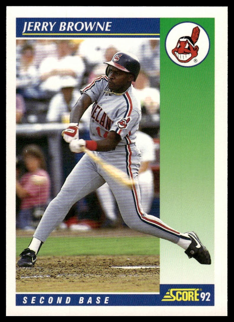 1992 Score #496 Jerry Browne Indians