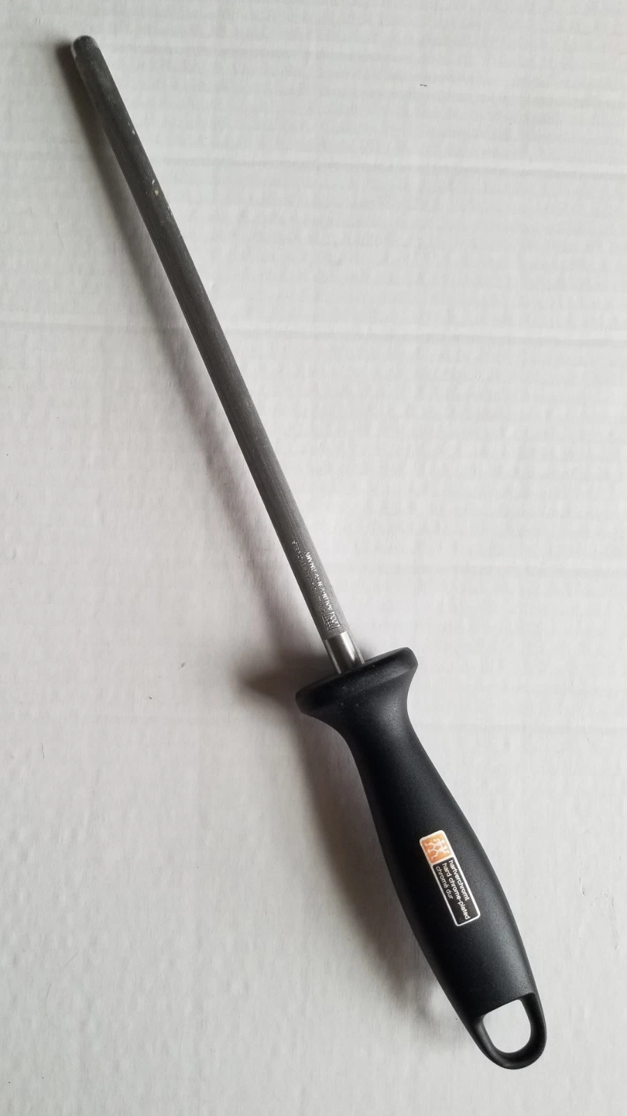 NWOT Zwilling J. A. Henckels Knife Sharpening Honing Steel w Hanging Loop $90.00