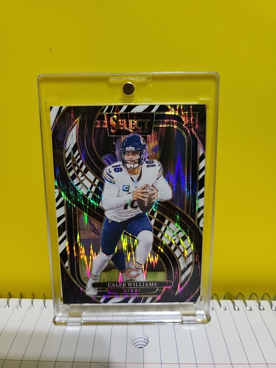 CALEB WILLIAMS ZEBRA! 2024 PANINI SELECT PREMIER LEVEL ROOKIE ZEBRA!