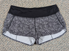 Lululemon Speed Up Short 2.5" Black Size 6 W7AFSS Activewear Workout Summer