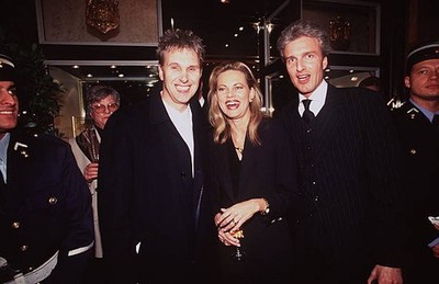 Alan Bangs Nina Ruge Stefan Voss At Cartier Reception In Hamburg Old Photo