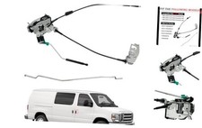 Door Latch Assembly with Cable  Rod Passenger Side Right Hinged Door