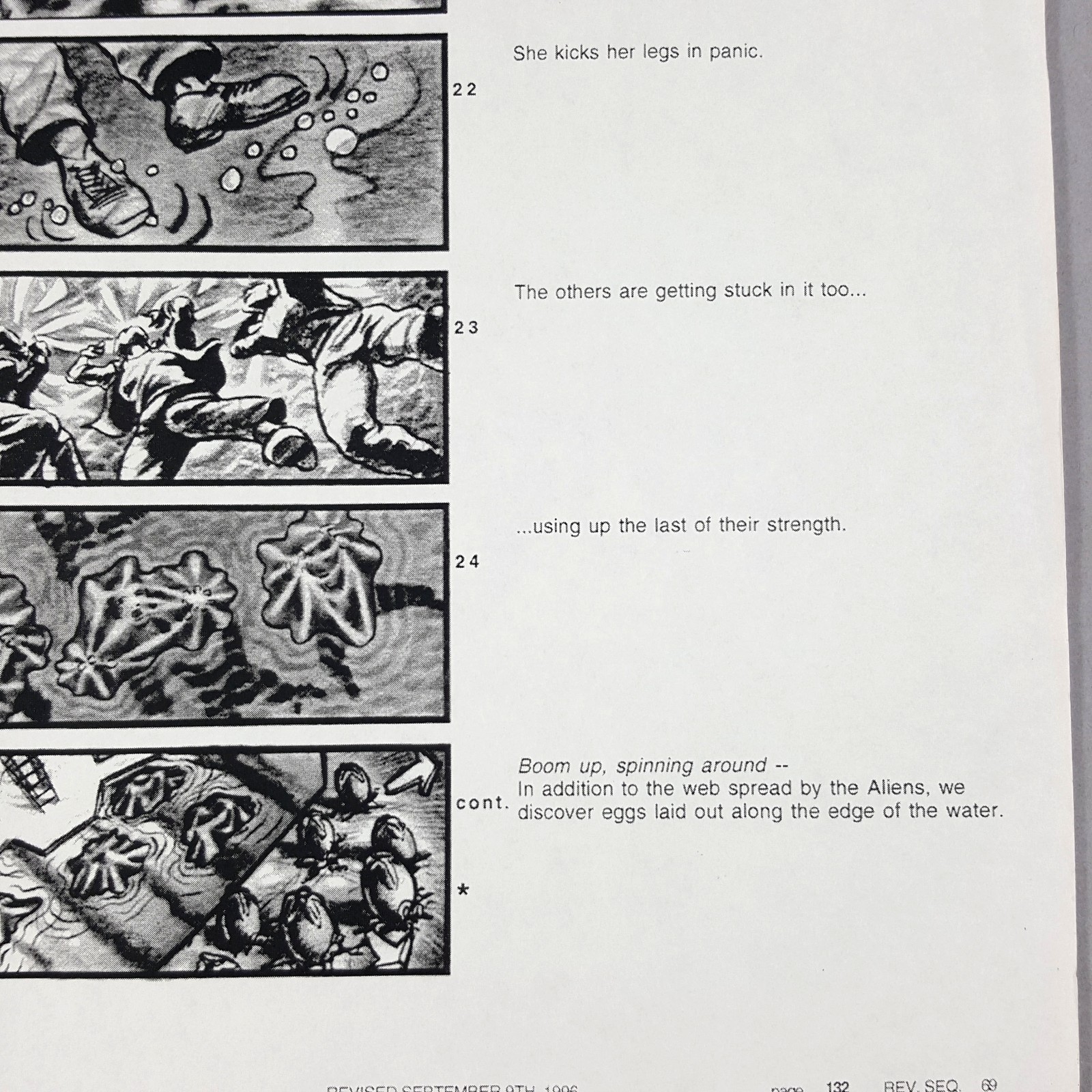 Image 12 of Alien: Resurrection - Production Used Storyboard, Alien Eggs Underwater Prop COA