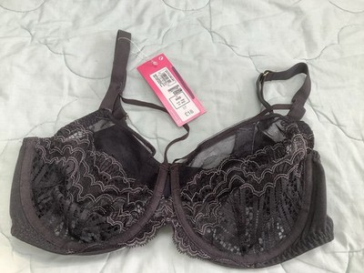 Schwarzer Boutique Minimizer Bügel-BH Spitze 36C von M&S neu mit Etikett