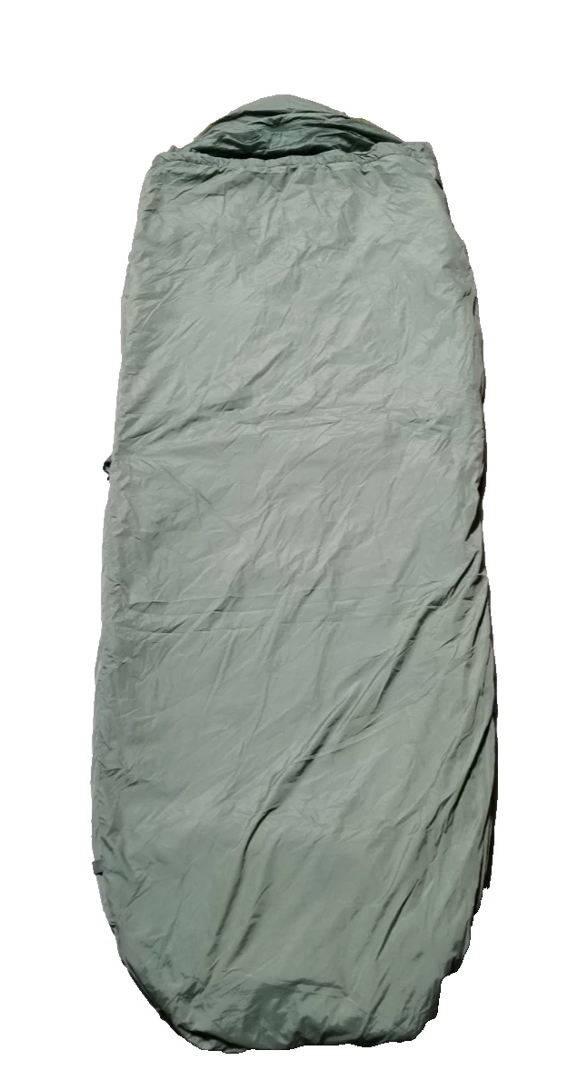 British Military Jungle Sleeping Bag with Mosquito Net OD Green Size Large USED