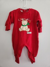 Vintage SomeBunny Baby Romper Baby's First Christmas 3-6 Months