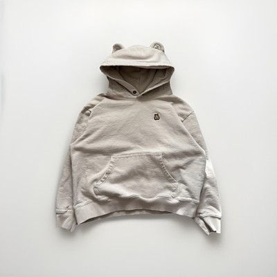 Teddy Fresh Embroidered Bear Logo Hoodie Sand Tan Pullover Sweatshirt