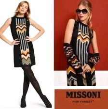 NWD $55 Missoni for Target Womens Zig Zag Chevron Sleeveless Sweater Dress Large