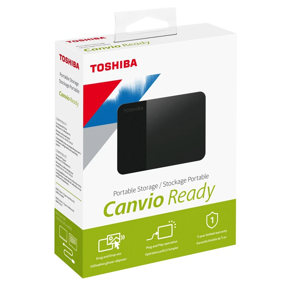 Toshiba 1 TB Portable External Hard Disk Drives for sale | eBay