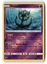 Pokemon Card Dhelmise LP SM - Guardians Rising Reverse Holo Rare 59/145 -