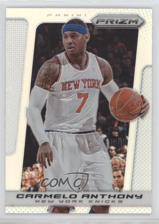 2013-14 Panini Prizm Silver Prizm Carmelo Anthony #172 HOF 01b5