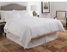 Pointhaven Full Queen Size New Pima Cotton 450 Thread Count White Duvet Set