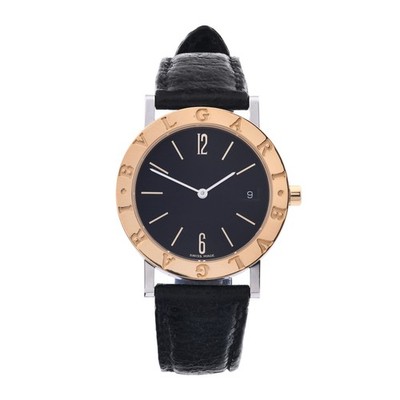 BVLGARI Bulgari Quartz Unisex Armbanduhr in 750er Gelbgold / Stahl Ref: BB33SGL