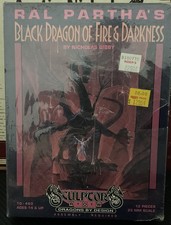 Ral Partha Black Dragon of FIre & Darkness 10-460 Sculptor's Row ~ New in Box