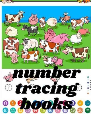number tracing books: A book of 72 pages, the size of 8/10, in which everything