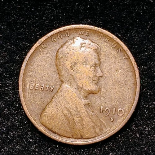 1910 S ~ LINCOLN WHEAT CENT ~ VG