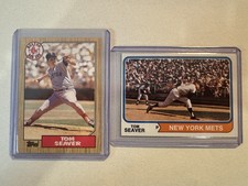 1987 Topps - Tom Seaver #425 & 1974 Topps, Tom Seaver Card # 80 ￼