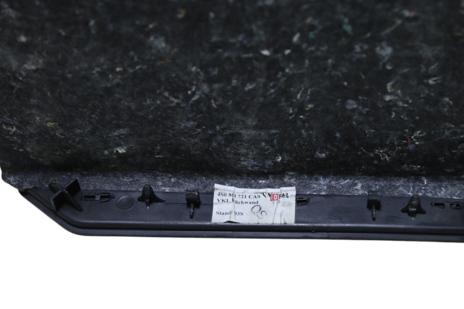 Audi R8 V10 4S Front Trunk Interior Trim Liner Panel 2017 - 2023 OEM