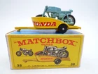 VINTAGE MATCHBOX LESNEY No.38c HONDA MOTORCYCLE TRAILER IN ORIGINAL BOX 1968