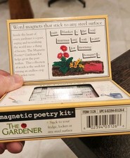 Magnetic Poetry Kit Gardener NIB 240 Pieces 2002 Version Never Opened