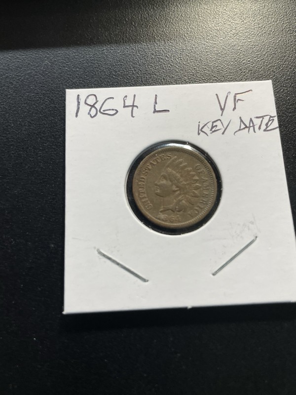 A SEMI-KEY DATE 1864 L INDIAN HEAD CENT