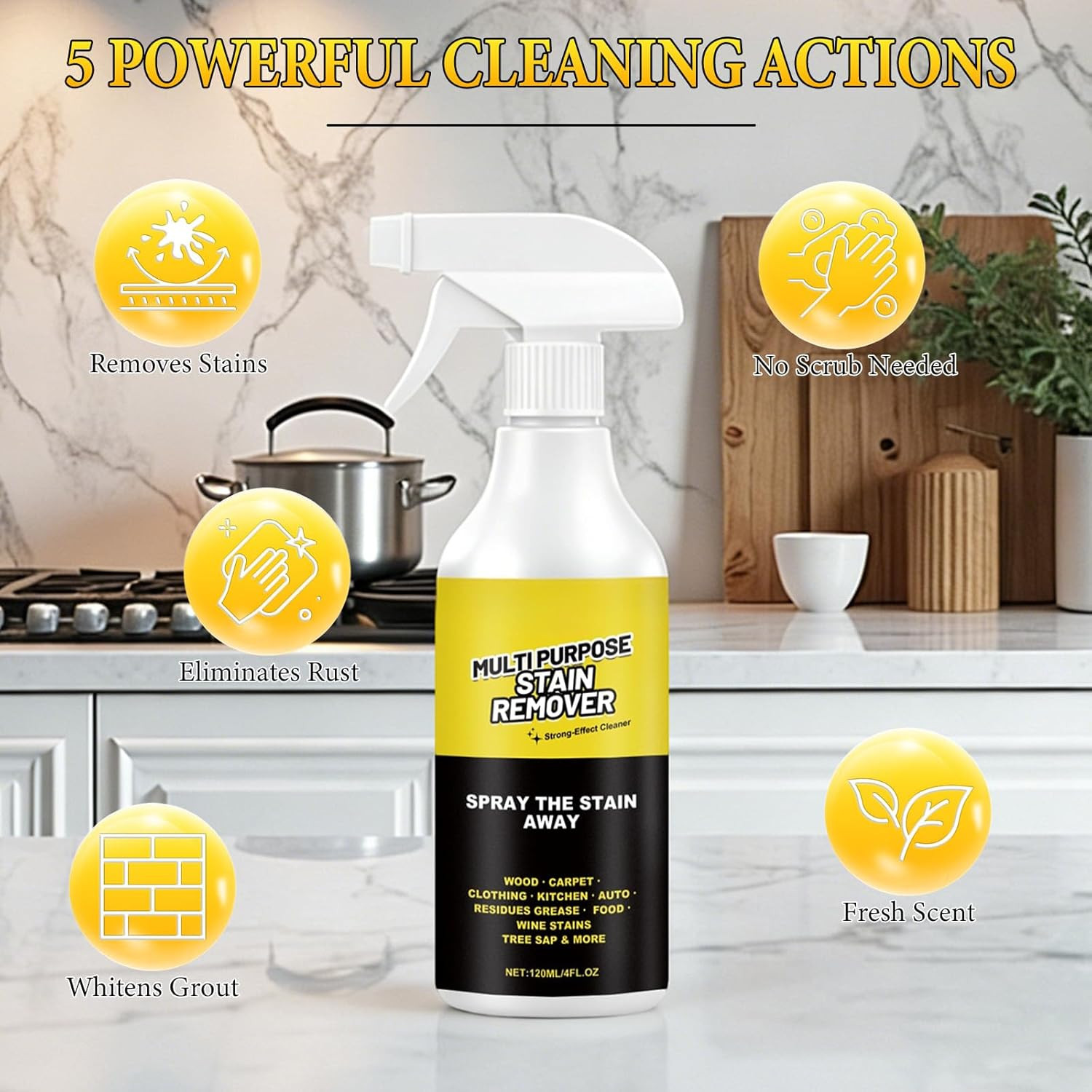 2Pcs Alien Multi-Purpose Stain Remover, All Purpose Cleaner Spray ...