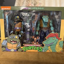 NECA TMNT Cartoon Slash and Leatherhead 2-Pack Figures 2020 New Teenage Mutant